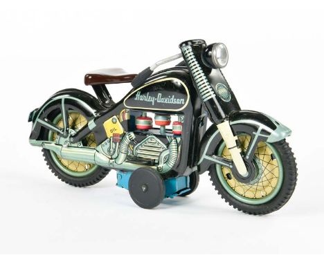 TN Nomura, Harley Davidson, Japan, 23 cm, Blech, Friktion ok, min. LM, Z 1-2