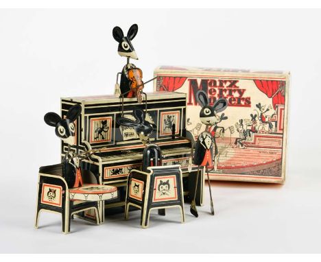 Marx, Merry Makers Mickey Mouse Band, USA, 24 cm, Blech, UW ok, Reprobox, Z 1-2