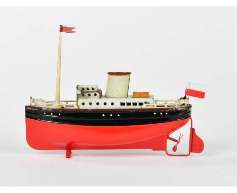 Fleischmann, Schiff, Germany, 21 cm, Blech, UW ok, LM, Z 2