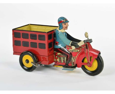 Marx, Speed Boy Delivery Lastenmotorrad, USA, 25 cm, Blech, UW ok, min. LM, Z 2+