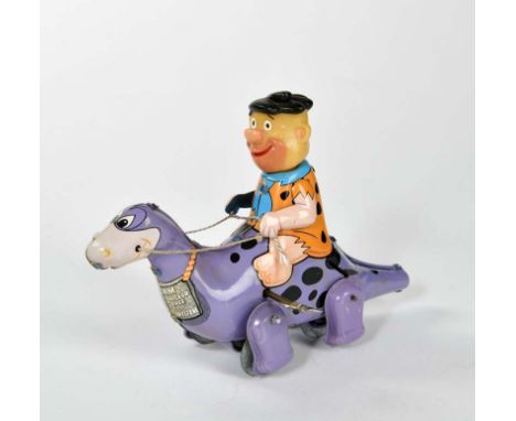 Marx, Fred Flintstone Dinosaur, Japan, 21 cm, Blech, UW ok, Z 1-