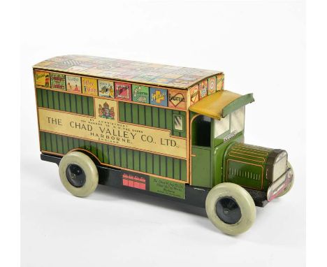 Chad Valley, Werbelieferwagen, England, 25 cm, Blech, UW ok, min. LM, Z 2