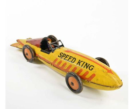 Marx, Speed King Racer, USA, 42 cm, Blech, UW defekt, LM, RS, Z 3-4