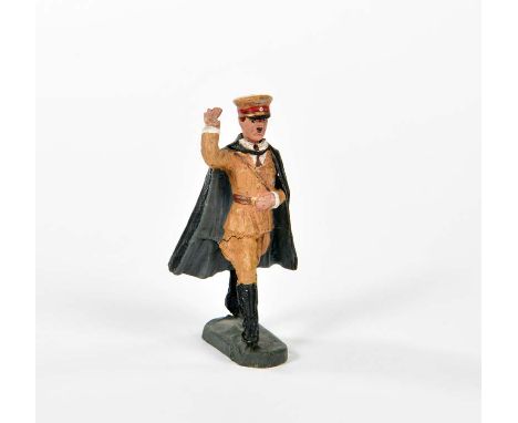 Elastolin, Hitler mit Mantel, Germany VK, 7,5 cm, Masse, farblich ausgebessert