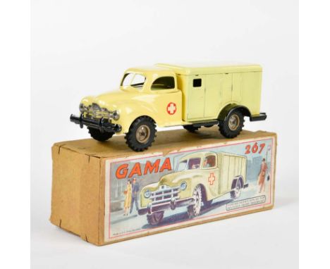 Gama, Sanitätswagen, US Z. Germany, 22 cm, Blech, Friktion ok, Okt Z 2+, Z 1-