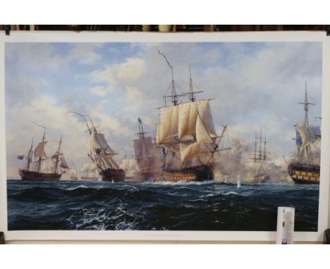 Steven Dews (British b. 1949) Gouttelette Limited Edition Print titled ' Battle of Copenhagen ' no. 63/195 with Rosenstiels c