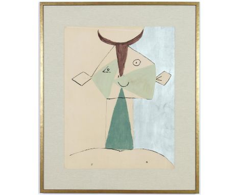 PABLO PICASSO, Faunes et d'Antibes, pochoir after the paintings from the Joie de Vivre series 1946, edition: 350 – Jacomet, P