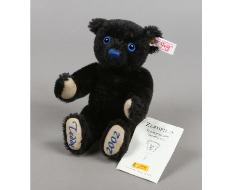 A limited edition Steiff teddy bear 2002.