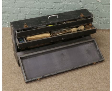 A cabinet makers tool chest and contents of tools.