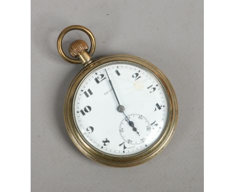 A Neva military issue pocket watch with subsidiary seconds, broad arrow mark G.S.T.P Q11654.