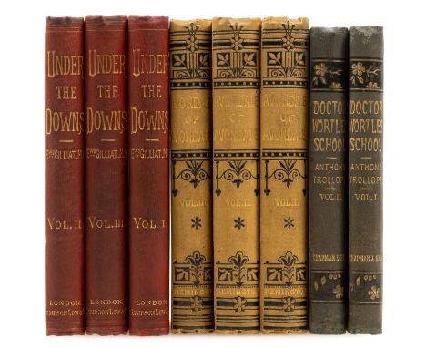 Trollope (Anthony) Dr. Wortle's School. A Novel, 2 vol., first edition in book form, half-titles, advertisements dated Novemb