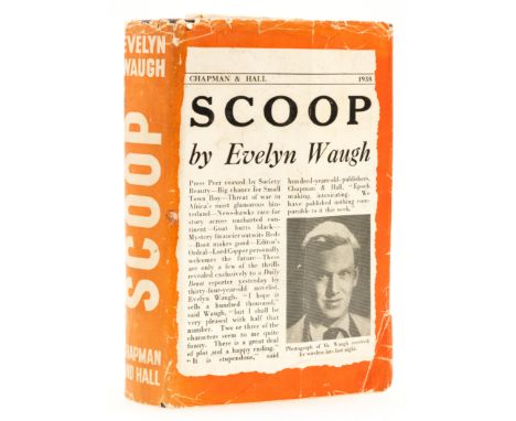 Waugh (Evelyn) Scoop, first edition, first issue with "as" to last line of p.88, original cloth, very light sunning to spine 