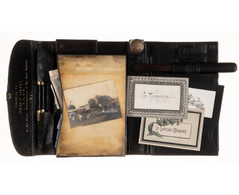 Great Exhibition.- [Letter and document folding writing case] "Presented to Prvte J[ames] Inkpen R.S. &amp; M. [Royal Sappers