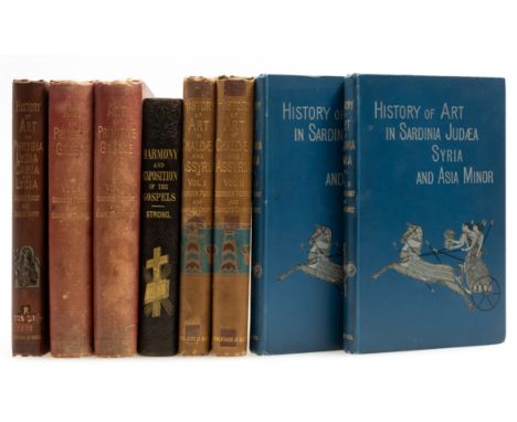 Perrot (Georges) and Charles Chipiez. A History of Art in Chaldea &amp; Assyria, 2 vol., London &amp; New York, 1884; History