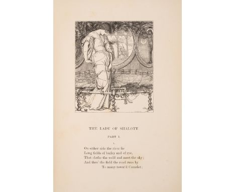 Tennyson (Alfred, Lord) Poems, engraved portrait medallion as frontispiece, wood-engraved illustrations by the Dalziel Bros. 