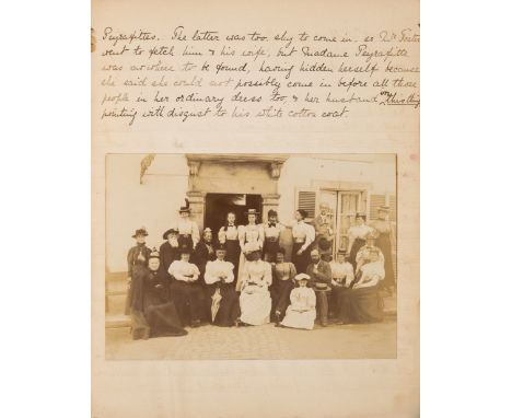 European Travel Journal.- [Journal of a tour in France], manuscript, 100pp. excluding blanks, 13 photographs, slightly browne