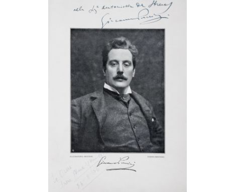 Music.- Puccini (Giacomo) Madama Butterfly, new edition, signed presentation inscription from the author "Alla Siga Antoniett