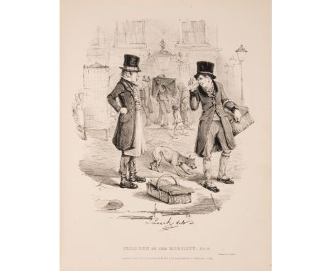Social history and satire.- Leech (John) Portraits of Children of the Mobility, first edition, 8 lithographed plates, light f