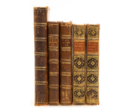 [Johnson (Samuel) and others]. The Idler, 2 vol., first collected edition, vol. 2 with 3pp. advertisements at end, ink owners