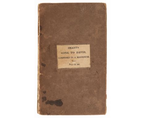 Smart (Christopher) A Song to David, half-title, book-label of Anne Vernon with her contemporary ownership name to head of ti