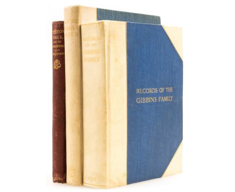 Genealogy.- Gibbins (Emma) Records of the Gibbins Family, portrait frontispiece, plates, tissue-guards, facsimile documents i