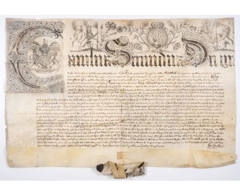 Charles II.- Inspeximus, "Whereas Thomas Cartwright Doctor of Divinity... of Barking in the County of Essex did heretofore ex