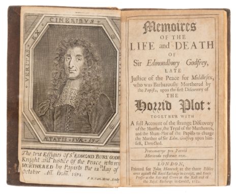 Popish Plot.- Tuke (Richard) Memoires of the Life and Death of Sir Edmondbury Godfrey... Barbarously Murthered by the Papists