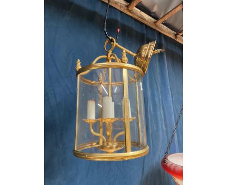 A Pair of 1970's Sciolari Roma, ceiling lantern lights. 