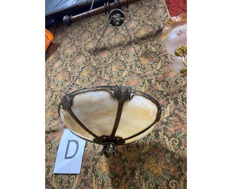 Antique Tiffany style ceiling light shade. 