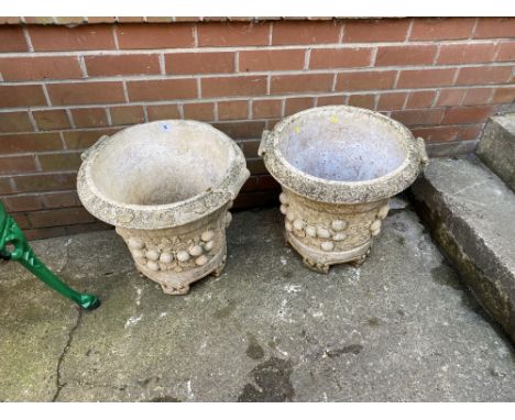 Two large planter pots