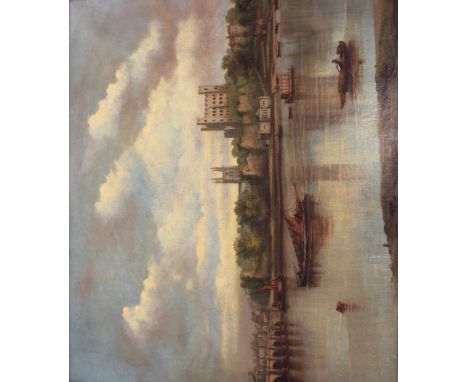 ENGLISH SCHOOL, 19th CENTURY ROCHESTER With signature and date W. Callow/1850, oil on canvas 62.5 x 75cm. ++ Patched repair v