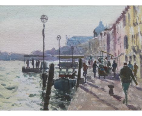 •HUGO GRENVILLE (b.1958) AFTERNOON LIGHT, VENICE Signed, watercolour and pencil 21.5 x 29.5cm. ++ Good condition