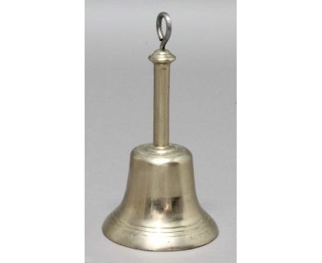 SILVERED BELL, circa 1800, bearing the inscription 'No.25 Old Bethlem Nelson Founder', height 30cm