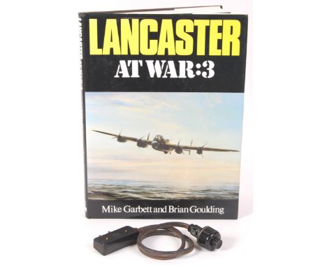 An original WWII Second World War Lancaster Bomber ' Bomb Release Switch '. The button itself with Air Ministry markings, and