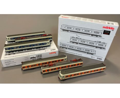 2x S-Bahn Triebzug BR 420 (Deutsche Bundesbahn). Epoche IV. Spur H0.Modellnummer 37501 und 37504. Jeweils originalverpackt. S