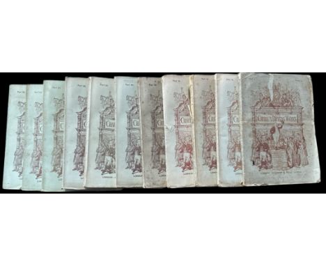 Charles Dickens Works. Publishers Chapman and Hall, London. Reprinted in monthly parts. Numbers, Part One, Sixteen, Eighteen,