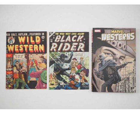 MARVEL WESTERN LOT (3 in Lot) - Includes MARVEL WESTERNS HARDCOVER BOOK (2006) + WILD WESTERN #23 (1952 - ATLAS) + BLACK RIDE