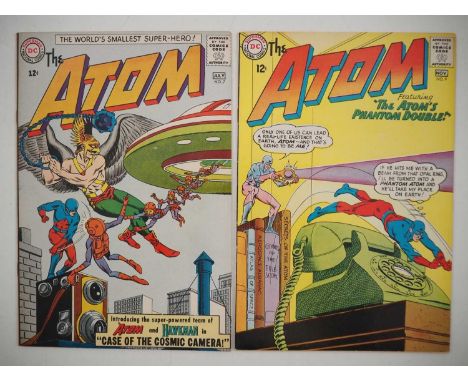 ATOM #7 &amp; 9 (2 in Lot) - (1963 - DC) - HIGH GRADE - Includes the first team-up of Hawkman and the Atom - Cover and interi