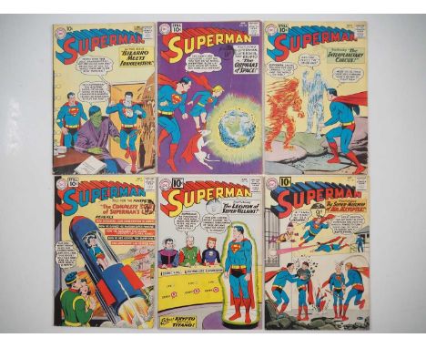 SUPERMAN #143, 144, 145, 146, 147, 148 (6 in Lot) - (1961 - DC) - 10 Cent Issues - Includes the first appearance of the Legio