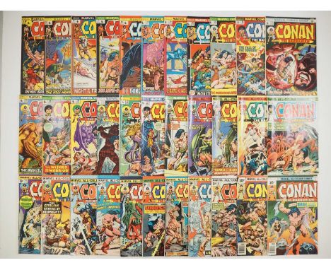 CONAN THE BARBARIAN #12, 15 to 21, 25 to 34, 42 to 51, 53, 57, 58, 64, 65 (33 in Lot) - (1971/1976 - MARVEL - UK Price Varian