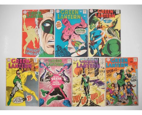 GREEN LANTERN #60, 61, 62, 63, 64, 65, 66 (7 in Lot) - (1968/1969 - DC) - Includes the first appearance of Lamplighter + Cove