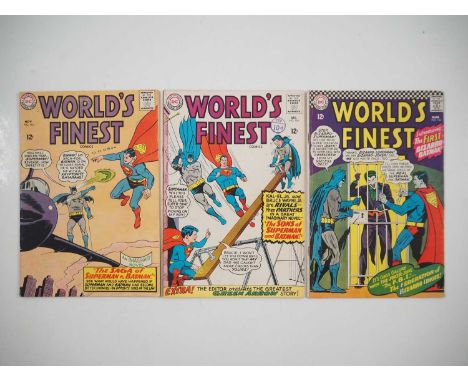 WORLD'S FINEST #153, 154, 156 (3 in Lot) - (1965/1966 - DC) - Includes the first appearance of the Super Sons: Superman Jr. a