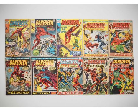 DAREDEVIL #74, 75, 76, 83, 85, 86, 91, 94, 97, 98 (10 in Lot) - (1971/1973 - MARVEL - US &amp; UK Price Variant) - Includes t