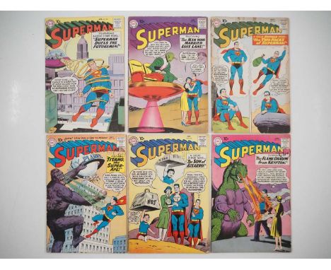 SUPERMAN #128, 136, 137, 138, 140, 142 (6 in Lot) - (1959/1961 - DC) - 10 Cent Issues - Includes the first appearance of The 
