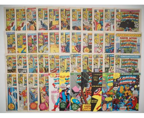 CAPTAIN AMERICA #1 to 43 (44 in Lot - 2 copies of issue #1) - (1981/1982 - BRITISH MARVEL) - Unbroken run of the first 43 iss