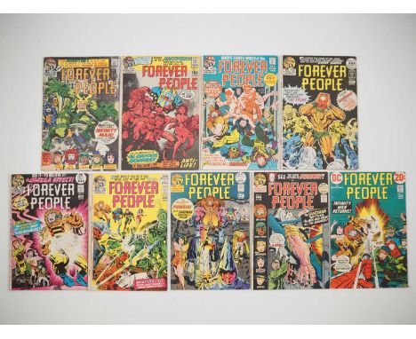FOREVER PEOPLE 2, 3, 4, 5, 6, 7, 8, 9, 11 (9 in Lot) - (1971/1972 - DC) - Includes the first appearances of Desaad, Mantis, G
