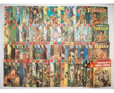 TARZAN #14, 21, 23-38, 40-49, 51-103, 106, 107, 109, 113-121, 123, 124, 126-131 + TARZAN'S JUNGLE ANNUAL #2, 3, 4, 6 (104 in 