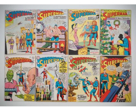 SUPERMAN #163, 164, 165, 166, 167, 168, 169, 170 (8 in Lot) - (1963/1964 - DC) - Includes the origin of Brainiac + the first 