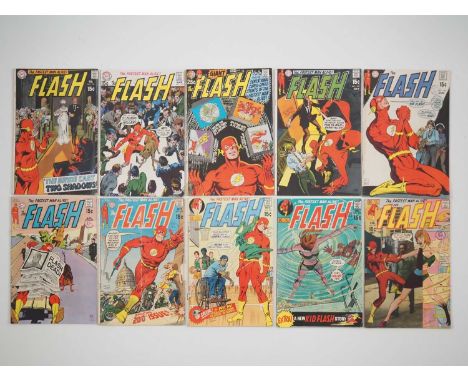 FLASH #194, 195, 196, 197, 198, 199, 200, 201, 202, 203 (10 in Lot) - (1970/1971 - DC) - Includes the first solo story featur