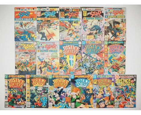 ALL STAR COMICS #58, 60, 61, 62, 63, 64, 65, 66, 67, 68, 69, 70, 71, 72, 73, 74 (16 in Lot) - (1976/1978 - DC) - Includes the